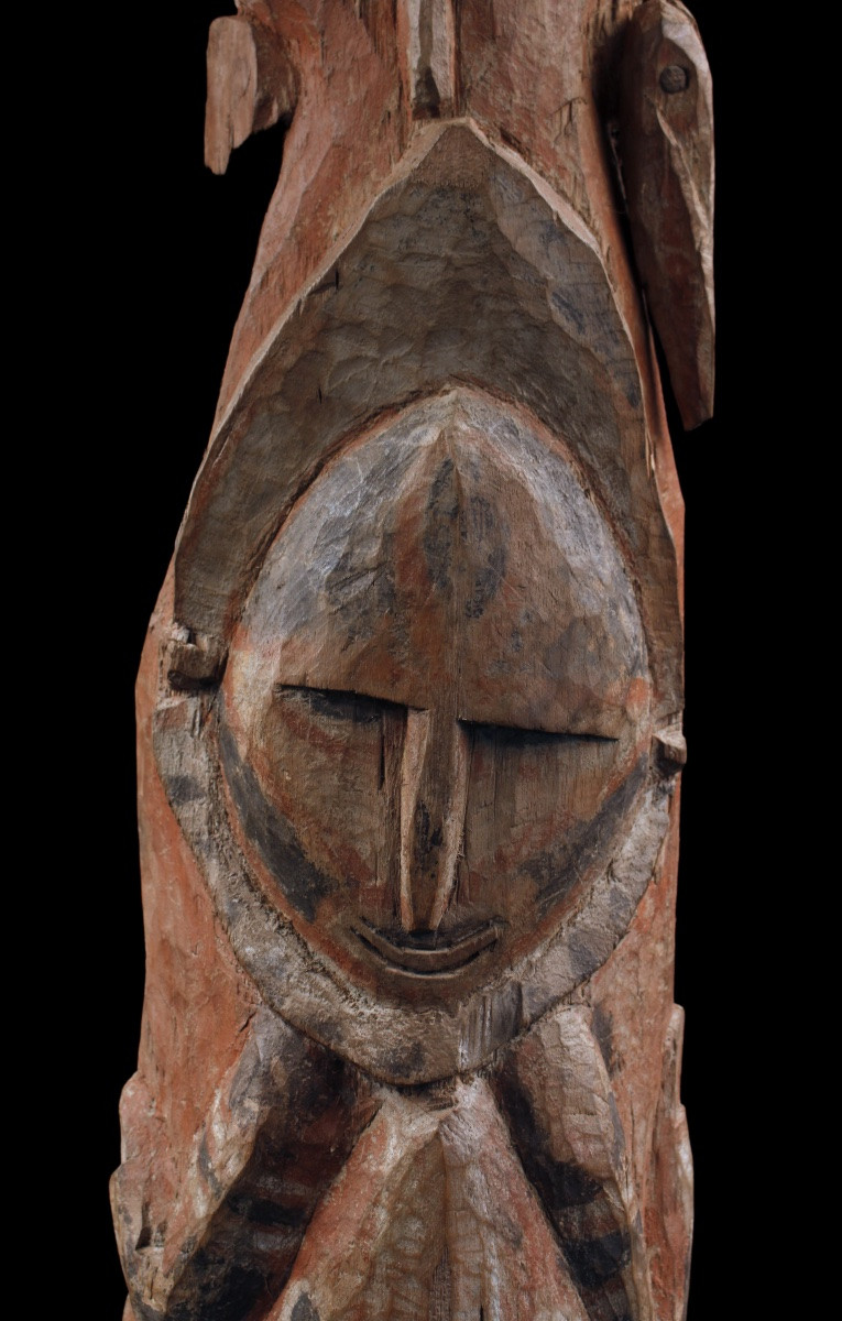 Chambranle De Case, Art Tribal, Art Océanien, Art du Pacifique, Sculpture Abelam, 97 cm-photo-2