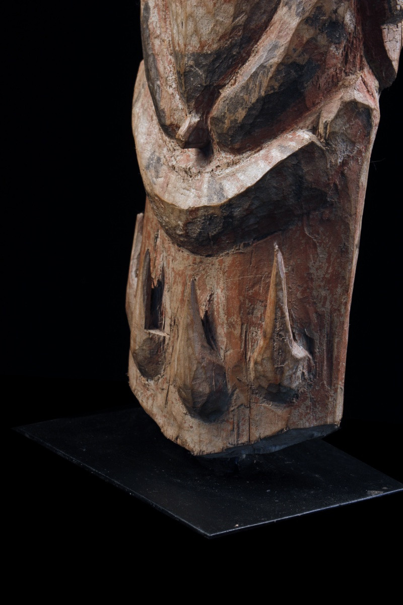 Chambranle De Case, Art Tribal, Art Océanien, Art du Pacifique, Sculpture Abelam, 97 cm-photo-8