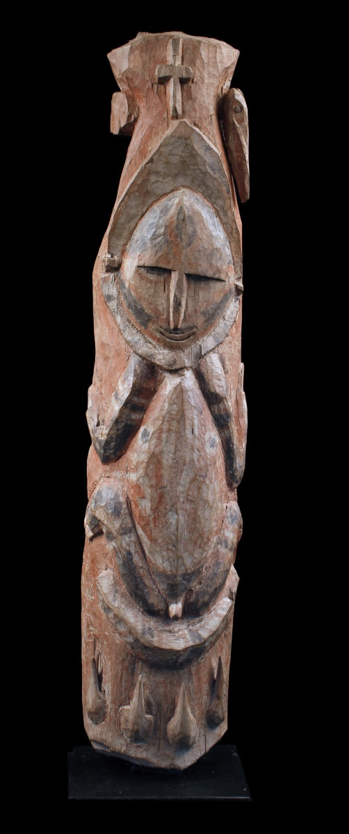 Chambranle De Case, Art Tribal, Art Océanien, Art du Pacifique, Sculpture Abelam, 97 cm