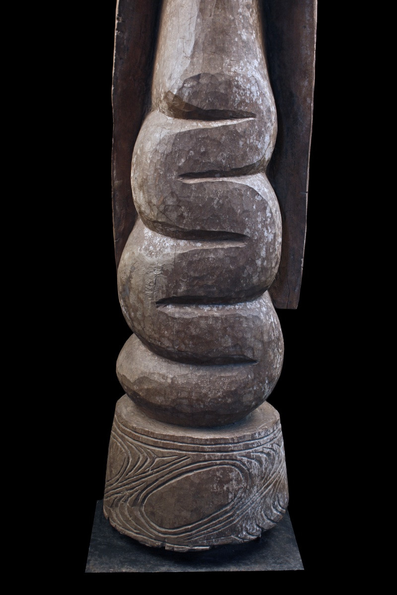 House Post, Totem, Tribal Art, Oceanic Art, Papua New Guinea, Oceania, 142 Cm.-photo-2