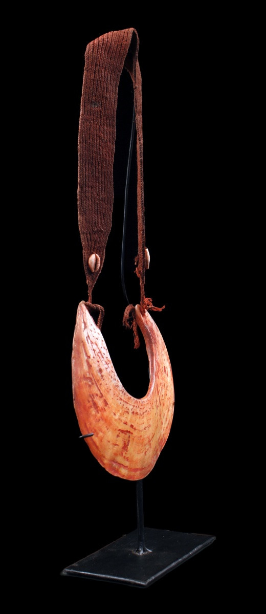 Kina Currency, Papua New Guinea, Tribal Art, Oceanic Art, 43 X 21 Cm As Exposed With The Cord-photo-3