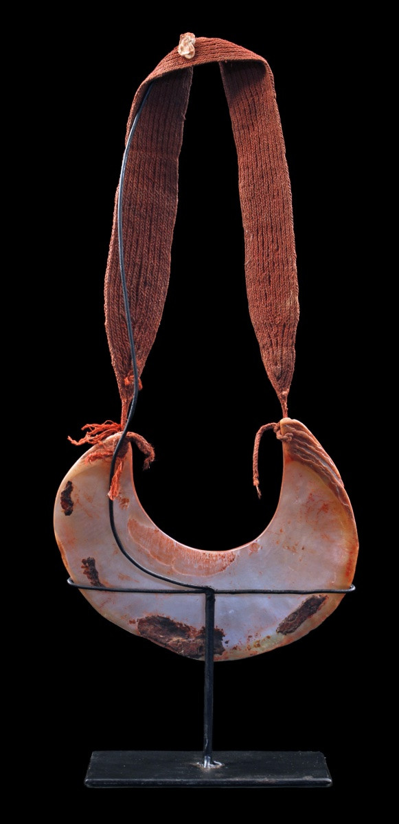 Kina Currency, Papua New Guinea, Tribal Art, Oceanic Art, 43 X 21 Cm As Exposed With The Cord-photo-4