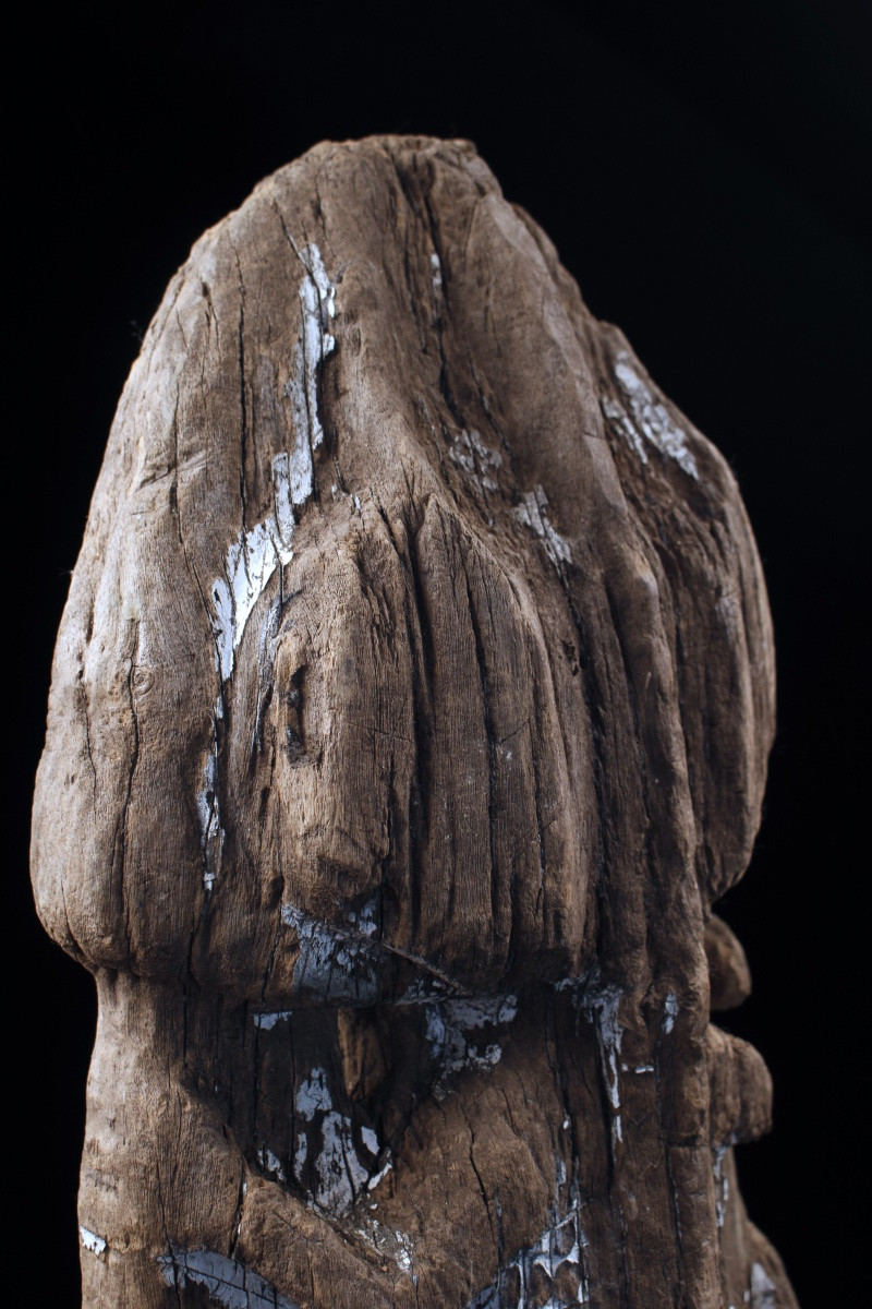 Old Canoe Prow, Oceania, Primitive Art, Oceanic Art, Marine Object, 95 Cm-photo-2