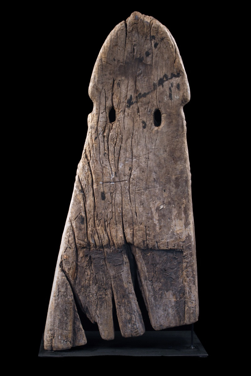 Old Canoe Prow, Oceania, Primitive Art, Oceanic Art, Marine Object, 95 Cm-photo-4