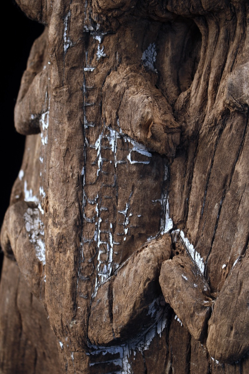 Old Canoe Prow, Oceania, Primitive Art, Oceanic Art, Marine Object, 95 Cm-photo-7