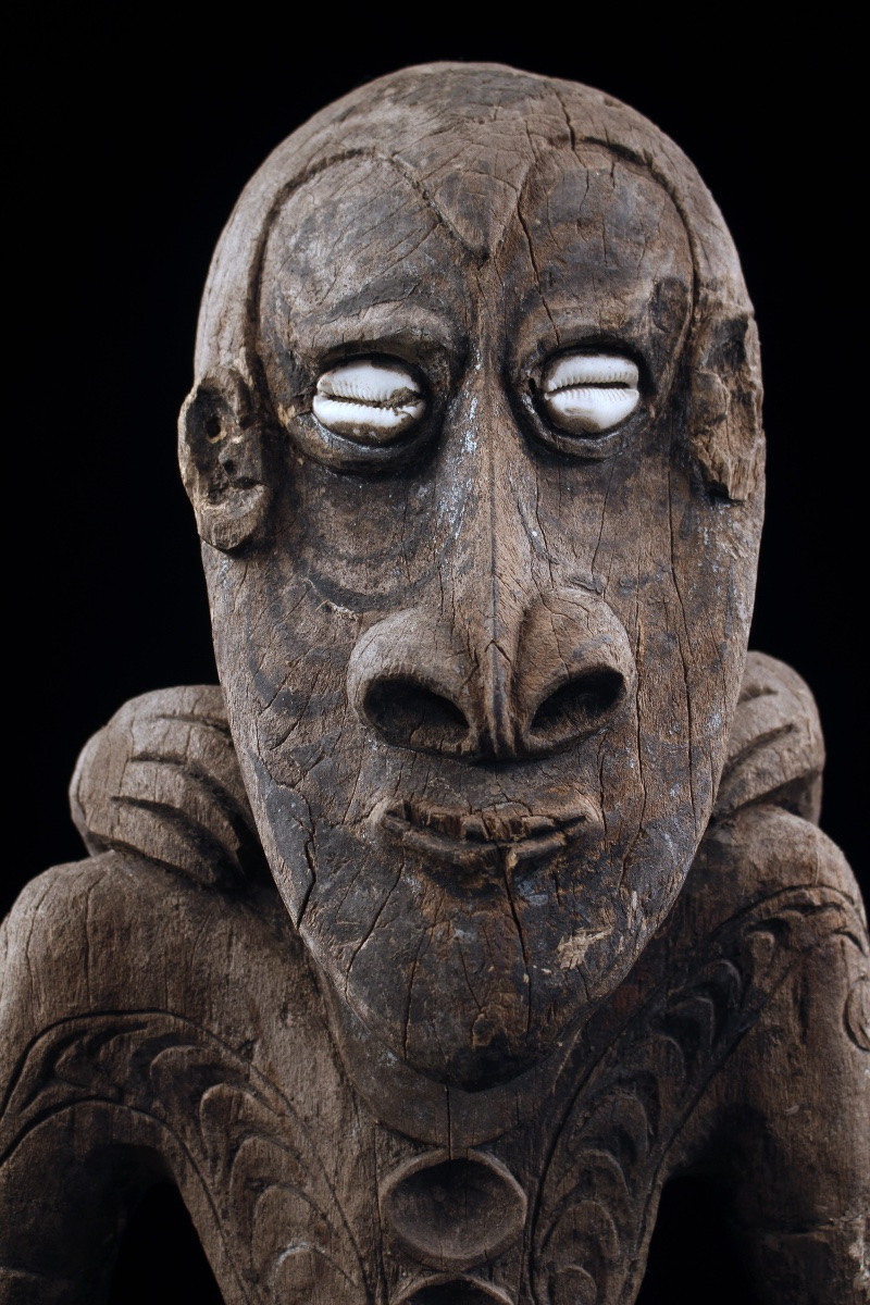 Figure de faîtage, Sculpture, Art Tribal, Art Océanien, Océanie, arts premiers, 98 cm-photo-2