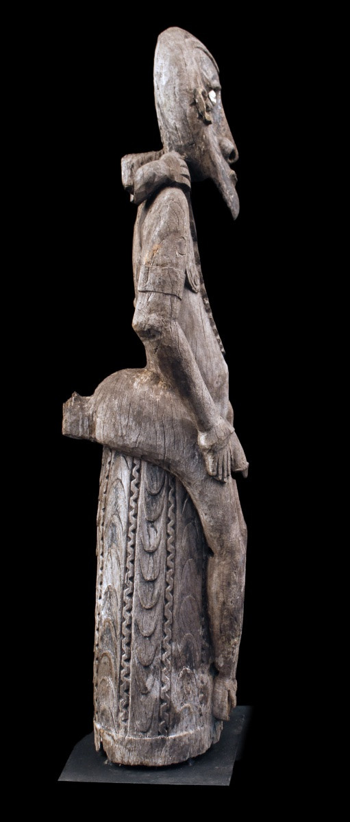 Figure de faîtage, Sculpture, Art Tribal, Art Océanien, Océanie, arts premiers, 98 cm-photo-2