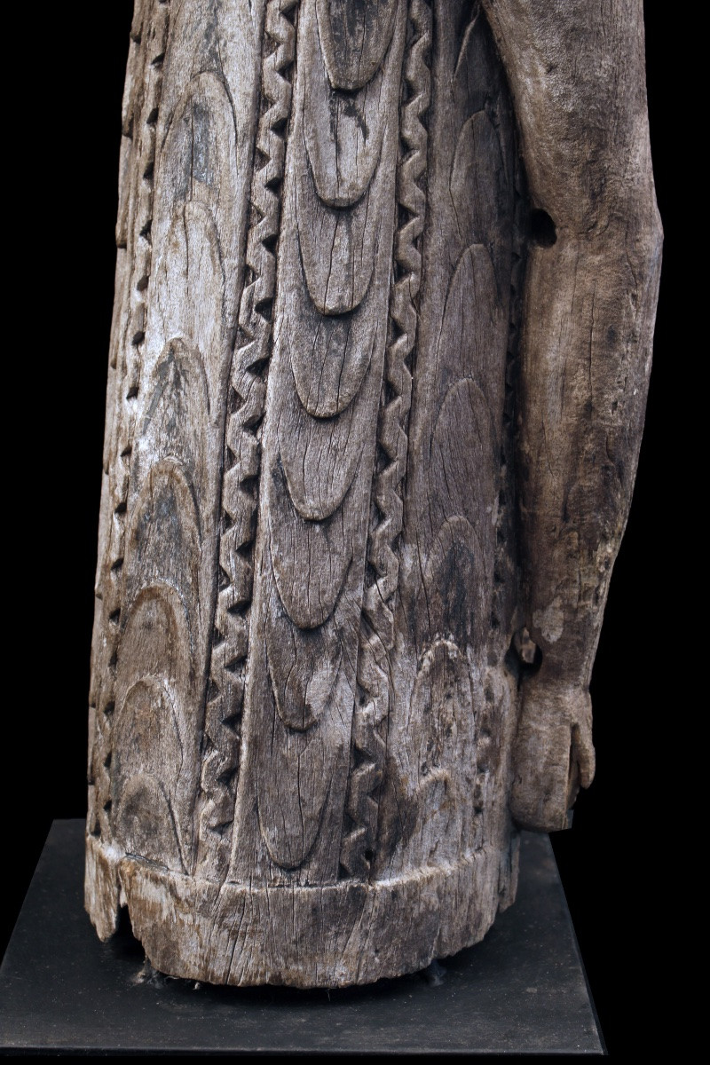 Figure de faîtage, Sculpture, Art Tribal, Art Océanien, Océanie, arts premiers, 98 cm-photo-3