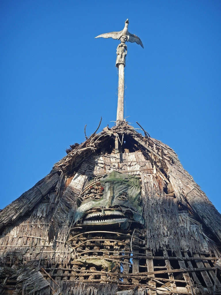 Figure de faîtage, Sculpture, Art Tribal, Art Océanien, Océanie, arts premiers, 98 cm-photo-8