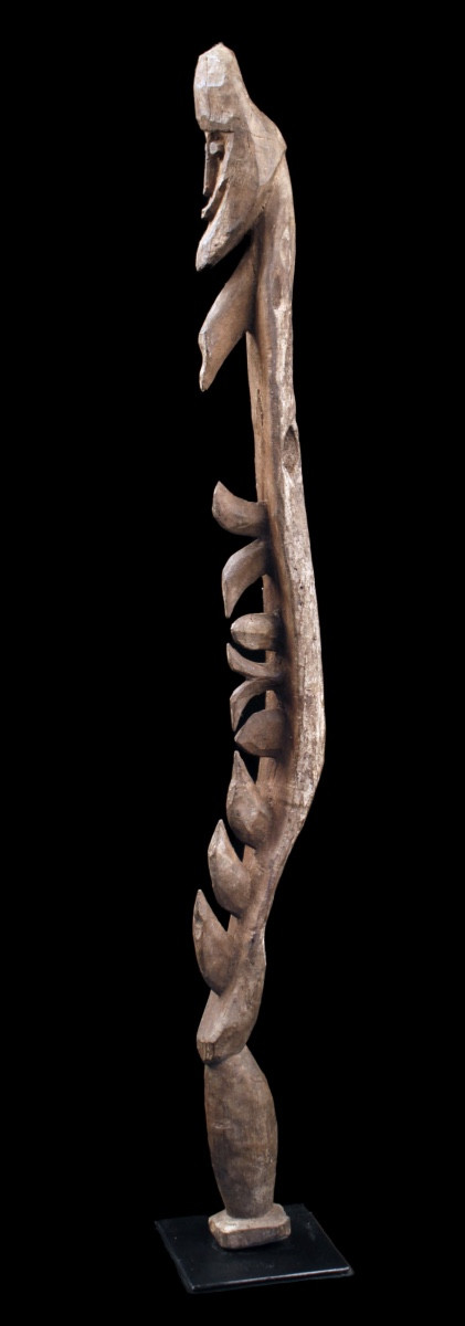Figure de culte Yipwon, Papouasie Nouvelle Guinée, Art Océanien, Art Premier, Art Tribal, 90 cm