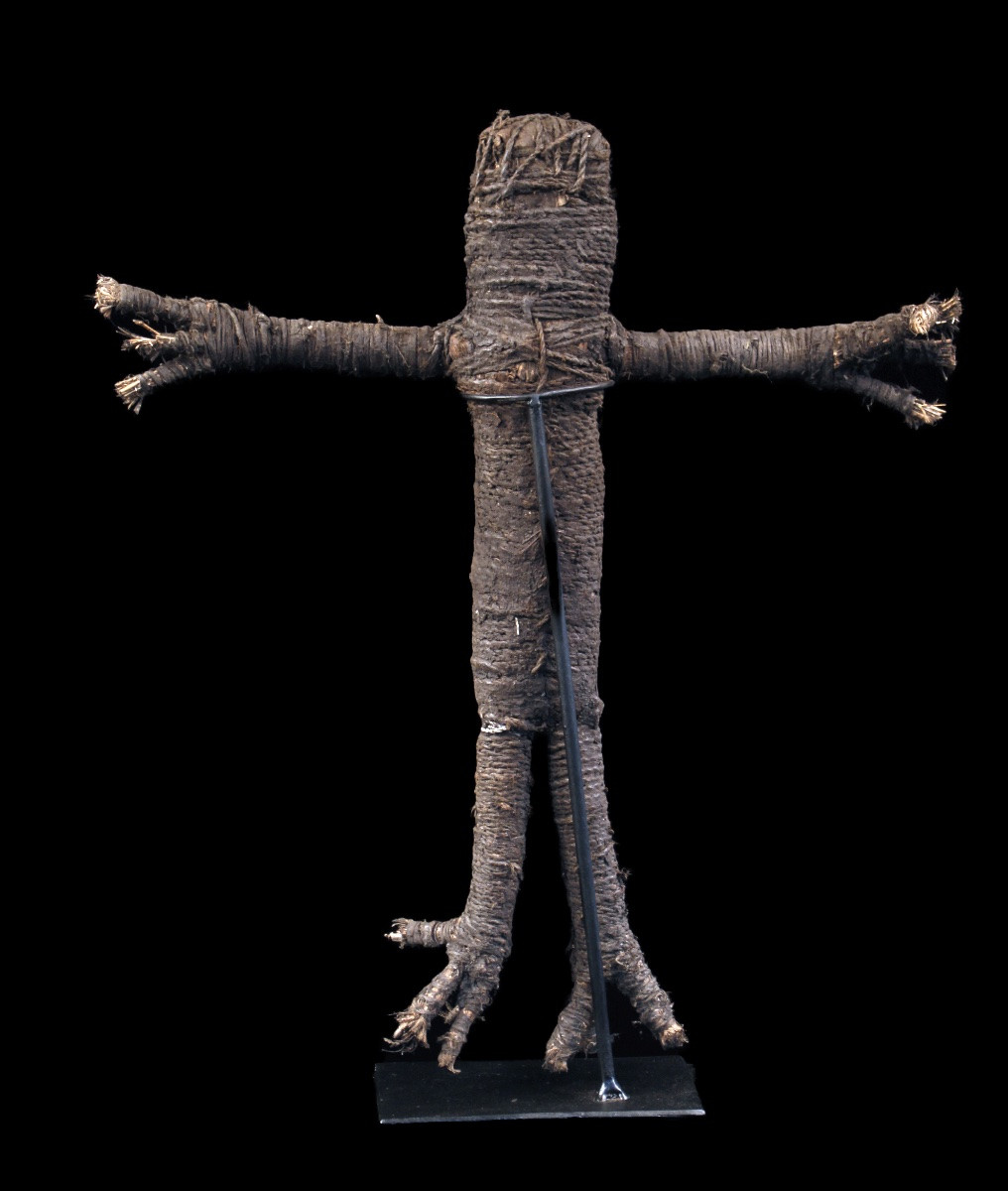 Fiber Figure, Oceanic Art, Tribal Art, Oceania, Primitive Arts, Spirit Figure, 43 Cm-photo-2