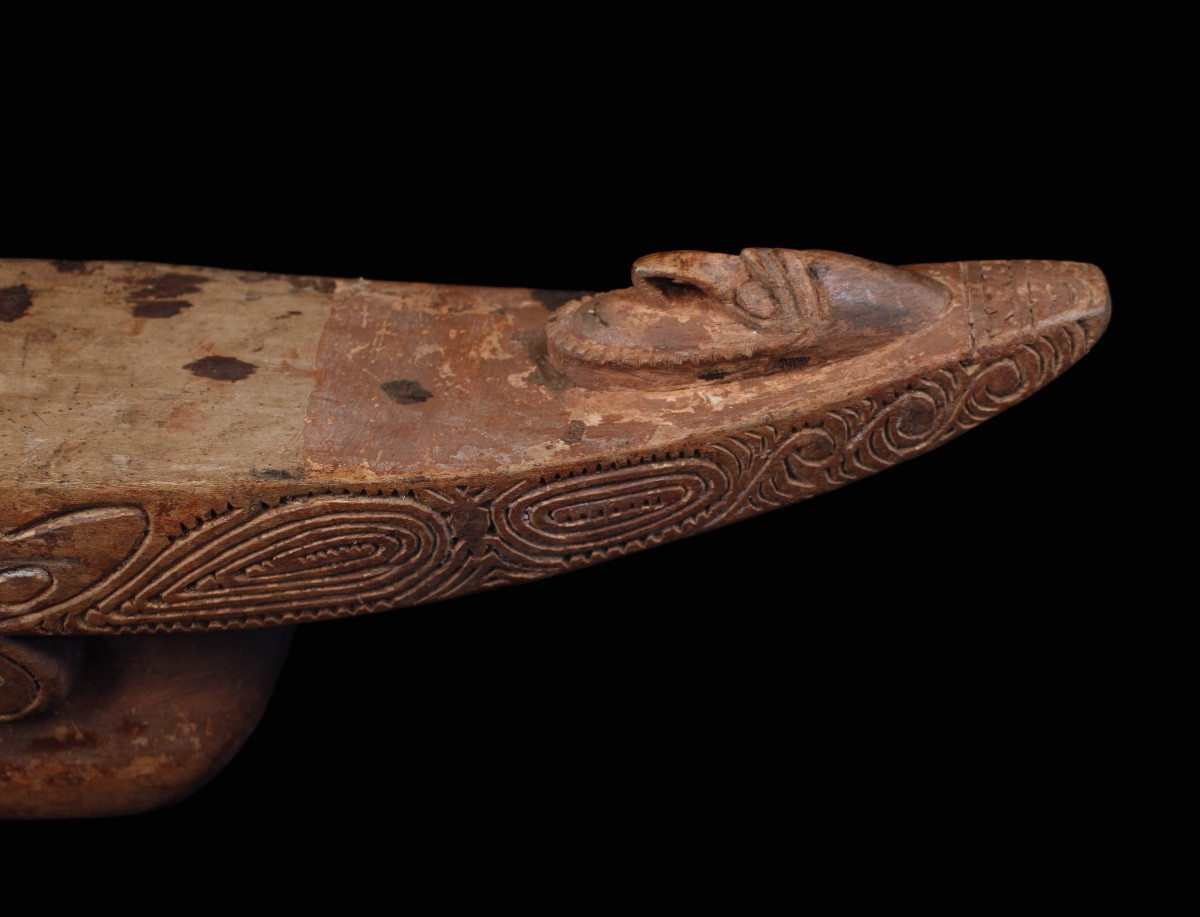 Repose Tête, Art Océanien, Art Tribal, Océanie, Objet Usuel, Art Traditionnel, Sculpture-photo-2