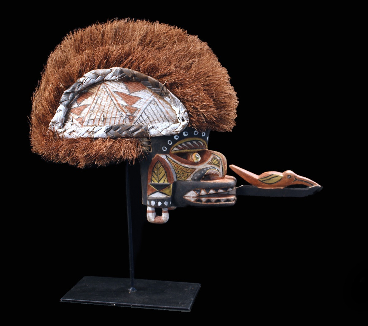 Tatanua Mask, Malagan Mask, Tabar Islands, Oceanic Art, Tribal Art, 38 X 22 X 58 Cm -photo-3