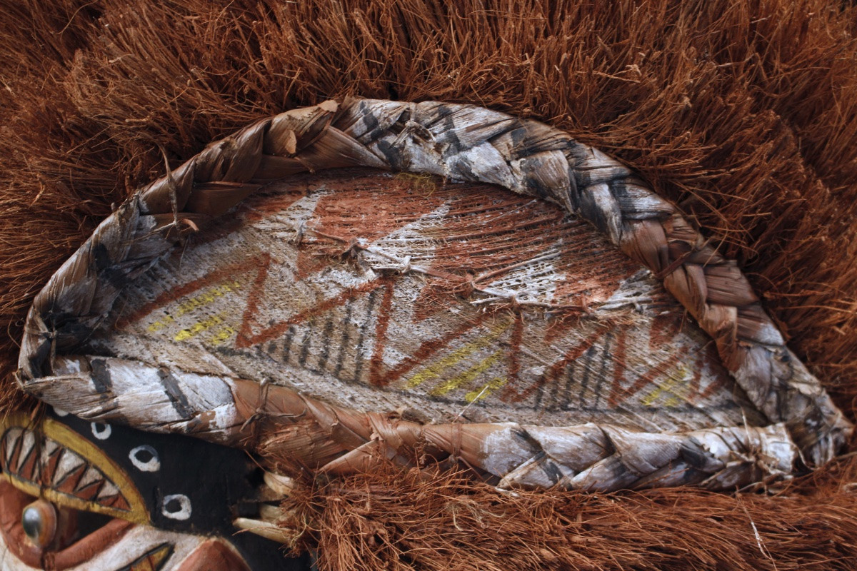Tatanua Mask, Malagan Mask, Tabar Islands, Oceanic Art, Tribal Art, 38 X 22 X 58 Cm -photo-2
