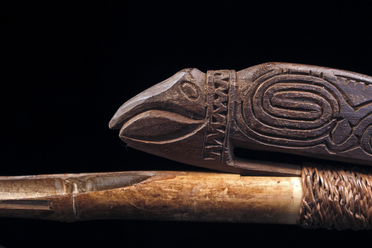 Propulseur, Art Tribal, Art Océanien, Océanie, Papouasie Nouvelle Guinée, arts premiers, 61 cm-photo-2