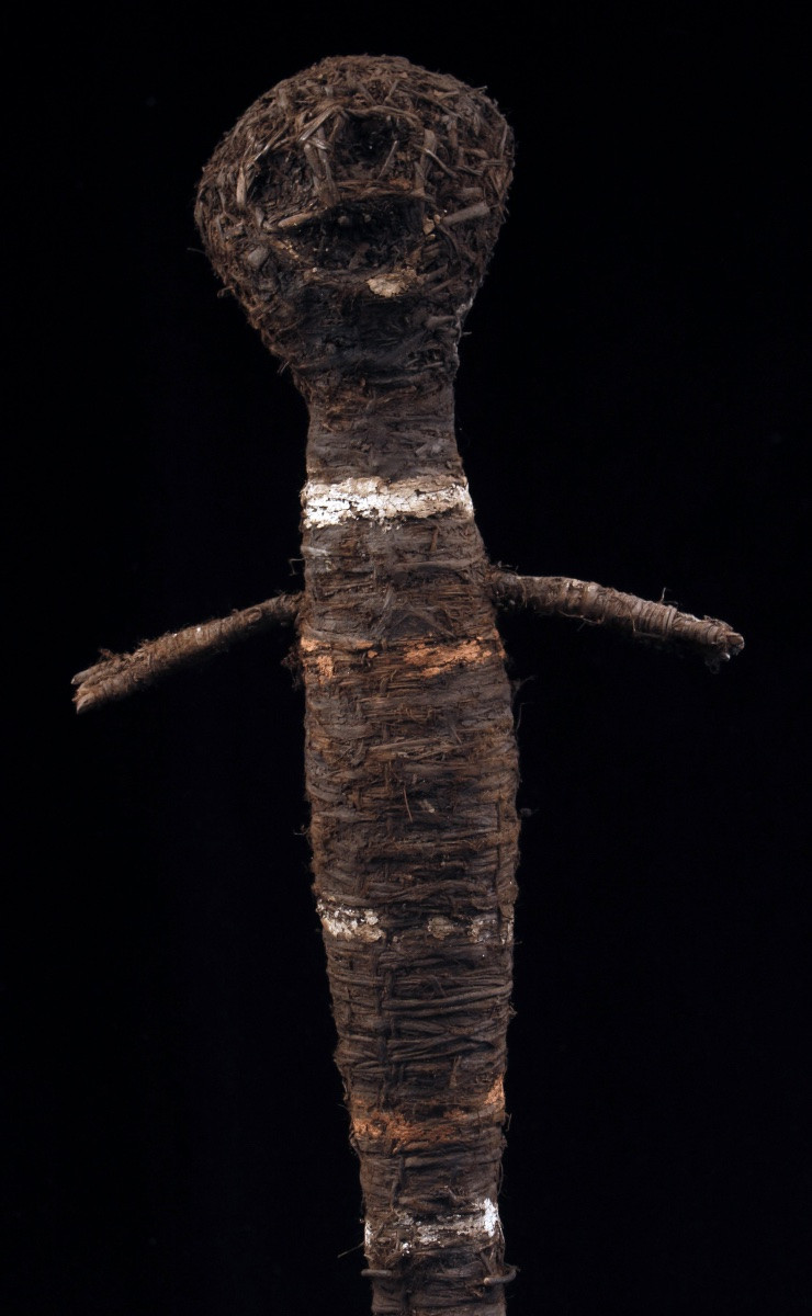 Personnage en fibres, Art Océanien, Art Tribal, Océanie, Arts Premiers, Spirit Figure, 91 cm-photo-2