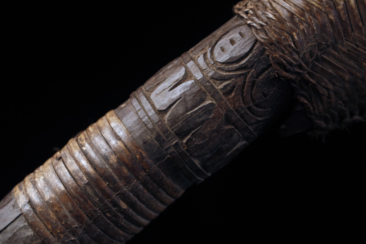 Sago Pounder, Tribal Art, Oceanic Art, Papua New Guinea, Pacific Art, 62 Cm-photo-4