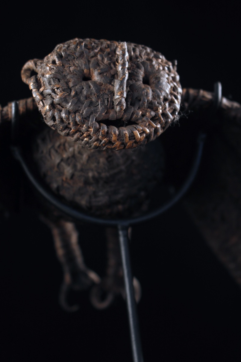 Wickerwork Bat, Cult Figure, Papua New Guinea, Tribal Art, 24 Cm (9,44 Inch)-photo-1