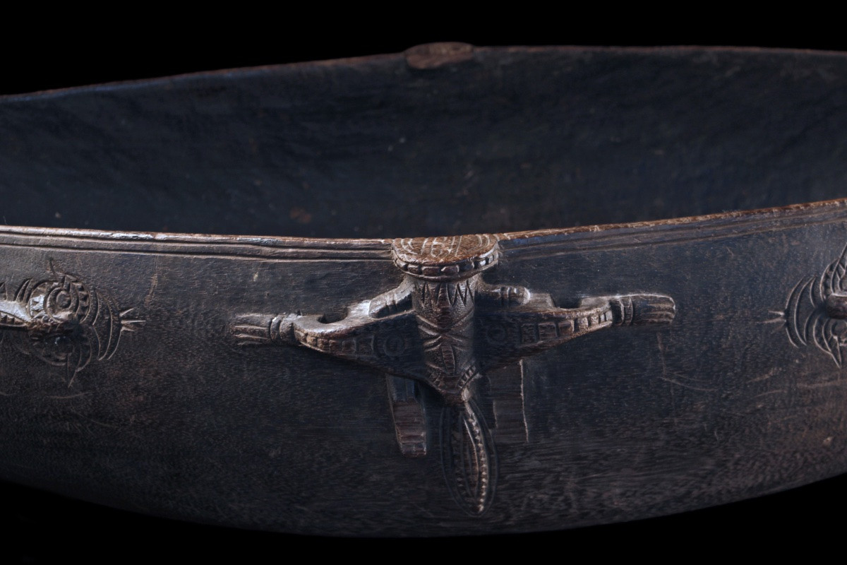 Impressive Tami Bowl, Siassi Islands, Tribal Art, Oceanic Art, Primitive Art, 108 Cm -photo-7