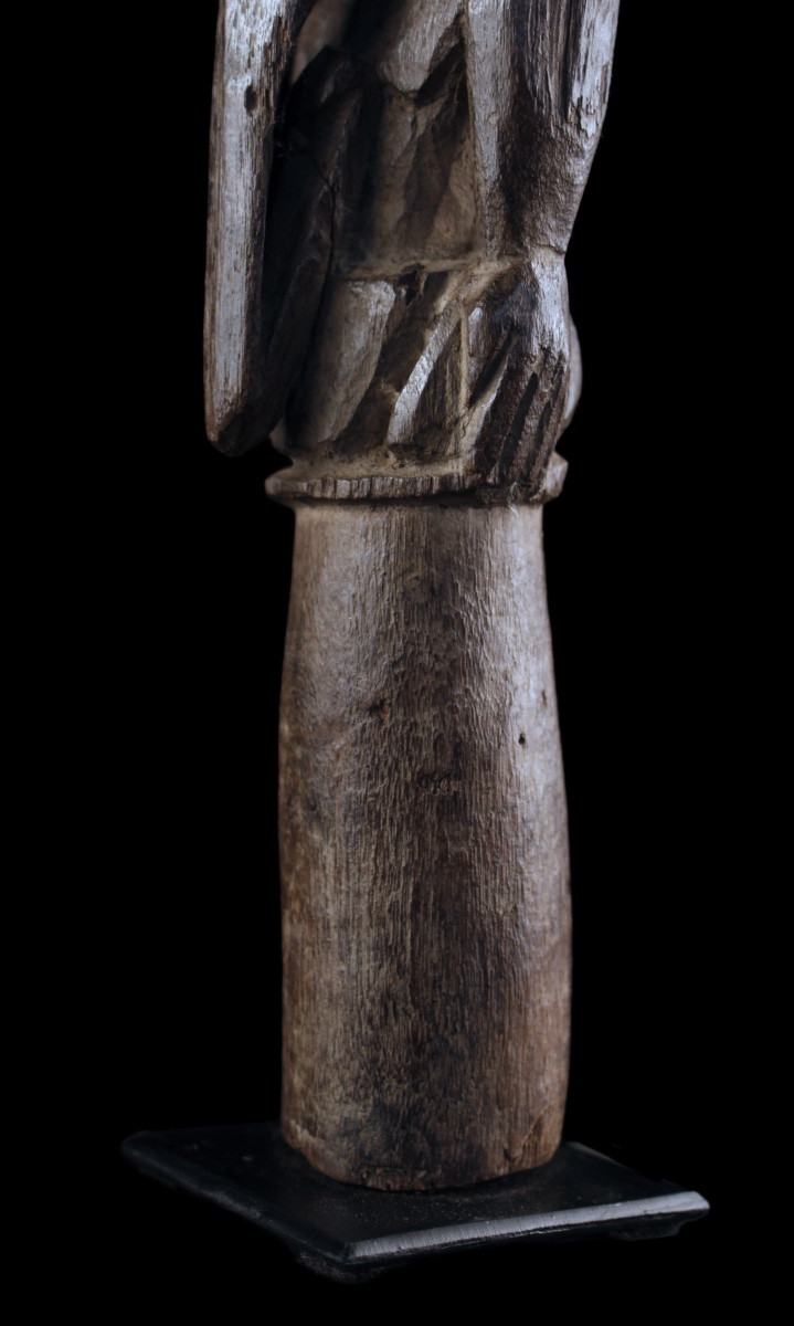 Flute Stopper, Tribal Art, Oceanic Art, Oceania, Pacific Art, Tribal Statuette, 30 Cm-photo-7