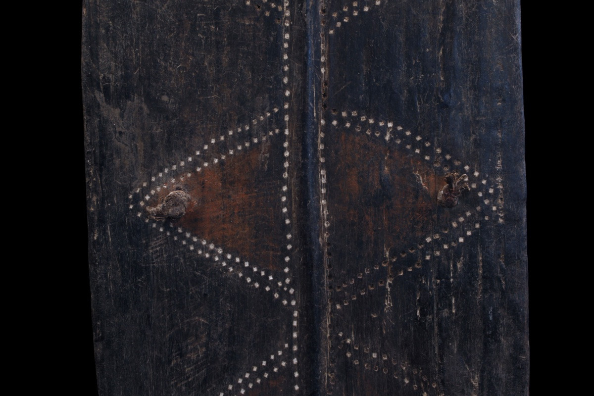 Bouclier, Papouasie Nouvelle Guinée, Océanie, Art Premier, Art Océanien, Art Tribal, 107 cm-photo-3