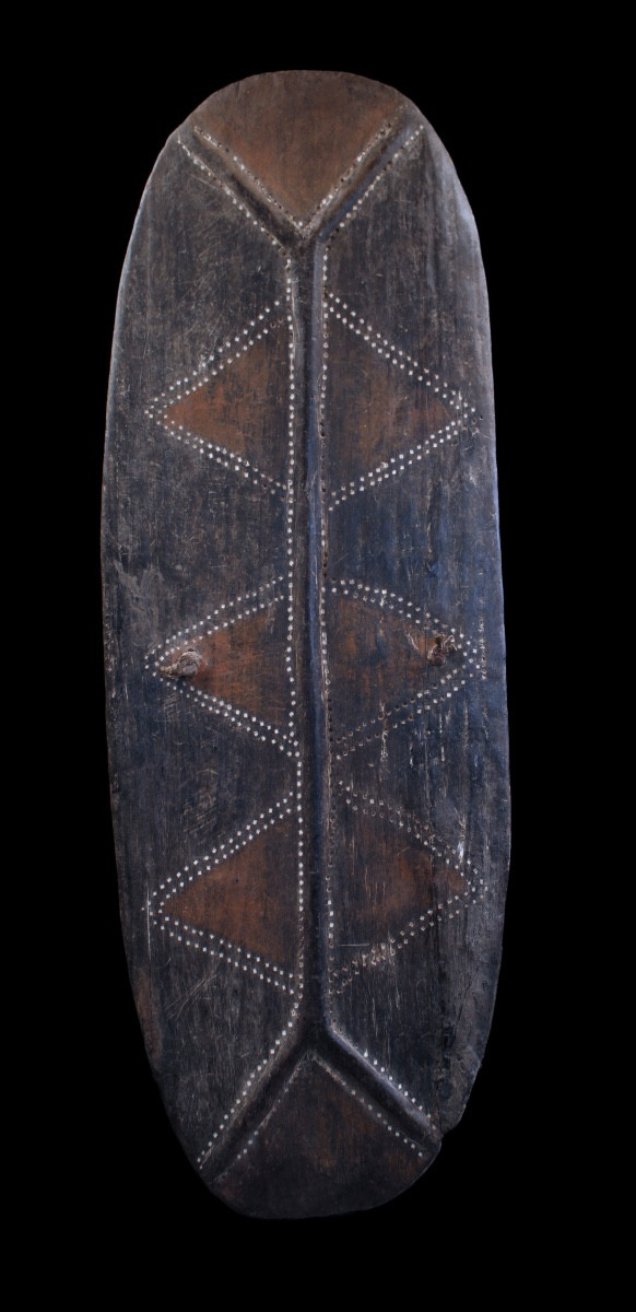 Bouclier, Papouasie Nouvelle Guinée, Océanie, Art Premier, Art Océanien, Art Tribal, 107 cm