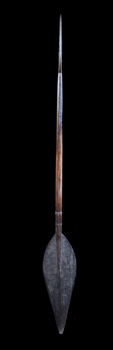 Sepik River Paddle, Papua New Guinea, Oceanic Art, Tribal Art, Oceania, 167 Cm