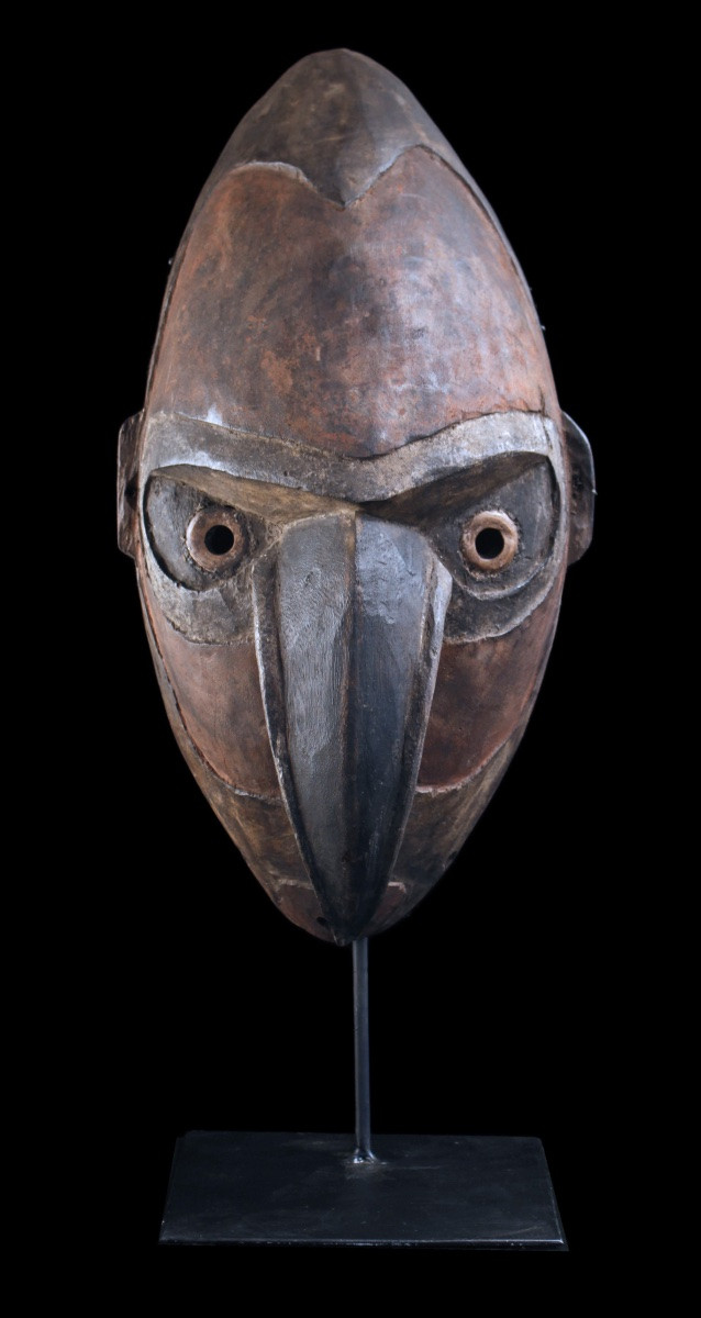 Masque Brag, Art Océanien, Art Tribal, Sculpture, Art Premier, Papouasie Nouvelle Guinée, 48 cm-photo-2