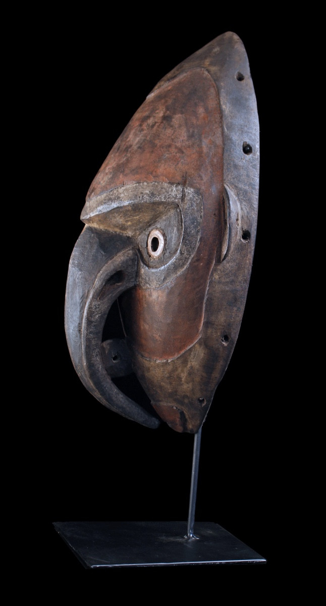 Masque Brag, Art Océanien, Art Tribal, Sculpture, Art Premier, Papouasie Nouvelle Guinée, 48 cm