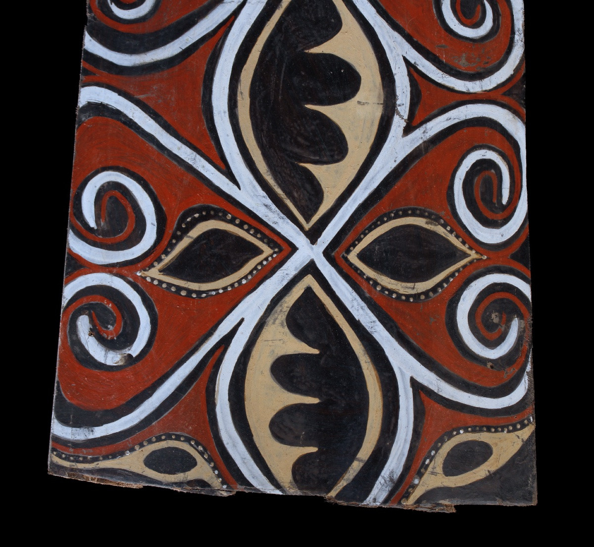 Painted Bark, Blackwater, Primitive Art, Oceanic Art, Tribal Art, Bark Painting, 89 Cm-photo-4