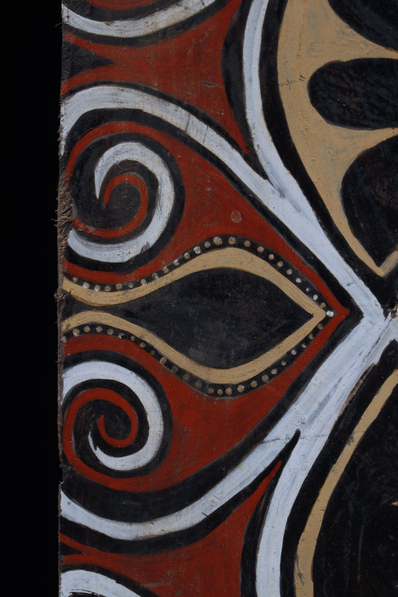 Painted Bark, Blackwater, Primitive Art, Oceanic Art, Tribal Art, Bark Painting, 89 Cm-photo-2