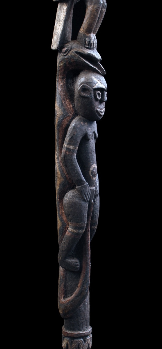 Figure de culte Kwoma, Papouasie Nouvelle Guinée, Art Océanien, Art Premier, Sculpture, 145 cm-photo-4
