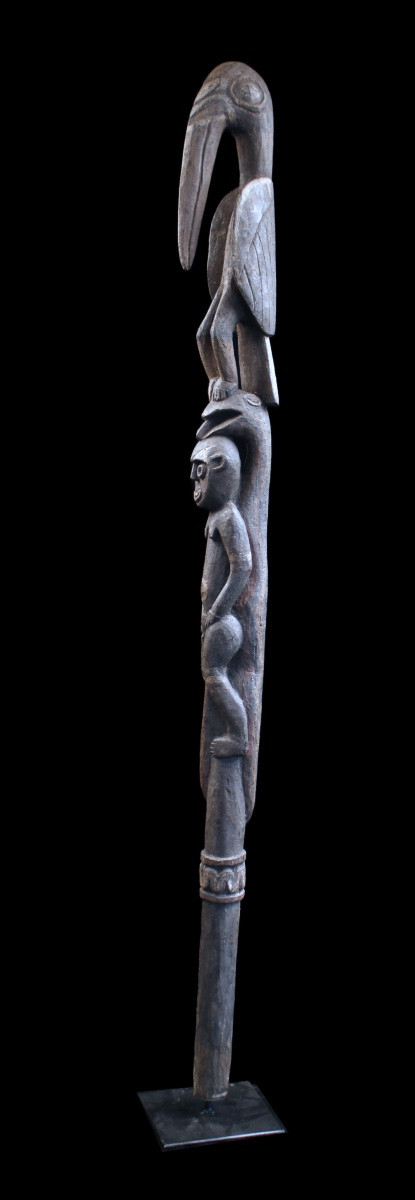 Figure de culte Kwoma, Papouasie Nouvelle Guinée, Art Océanien, Art Premier, Sculpture, 145 cm-photo-7