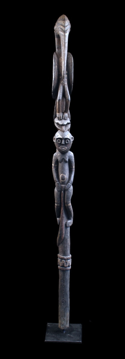 Figure de culte Kwoma, Papouasie Nouvelle Guinée, Art Océanien, Art Premier, Sculpture, 145 cm