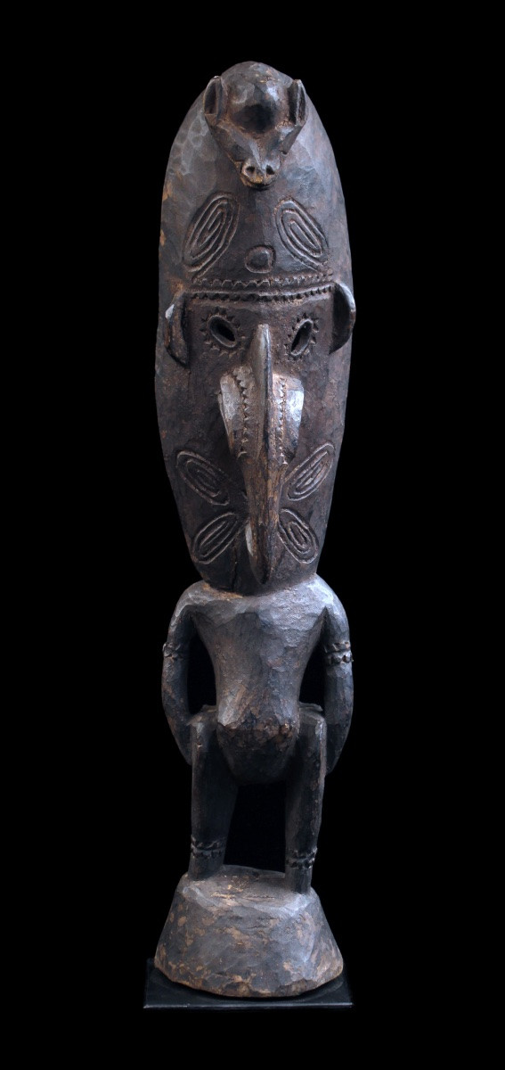 Statue des lacs Murik, art océanien, art tribal, sculpture, Océanie, Pacifique, 60 cm-photo-2