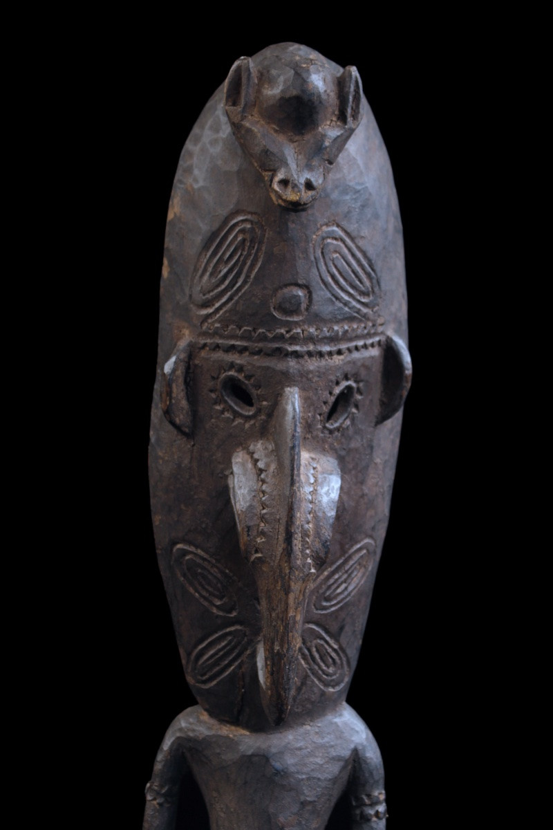 Statue des lacs Murik, art océanien, art tribal, sculpture, Océanie, Pacifique, 60 cm-photo-3