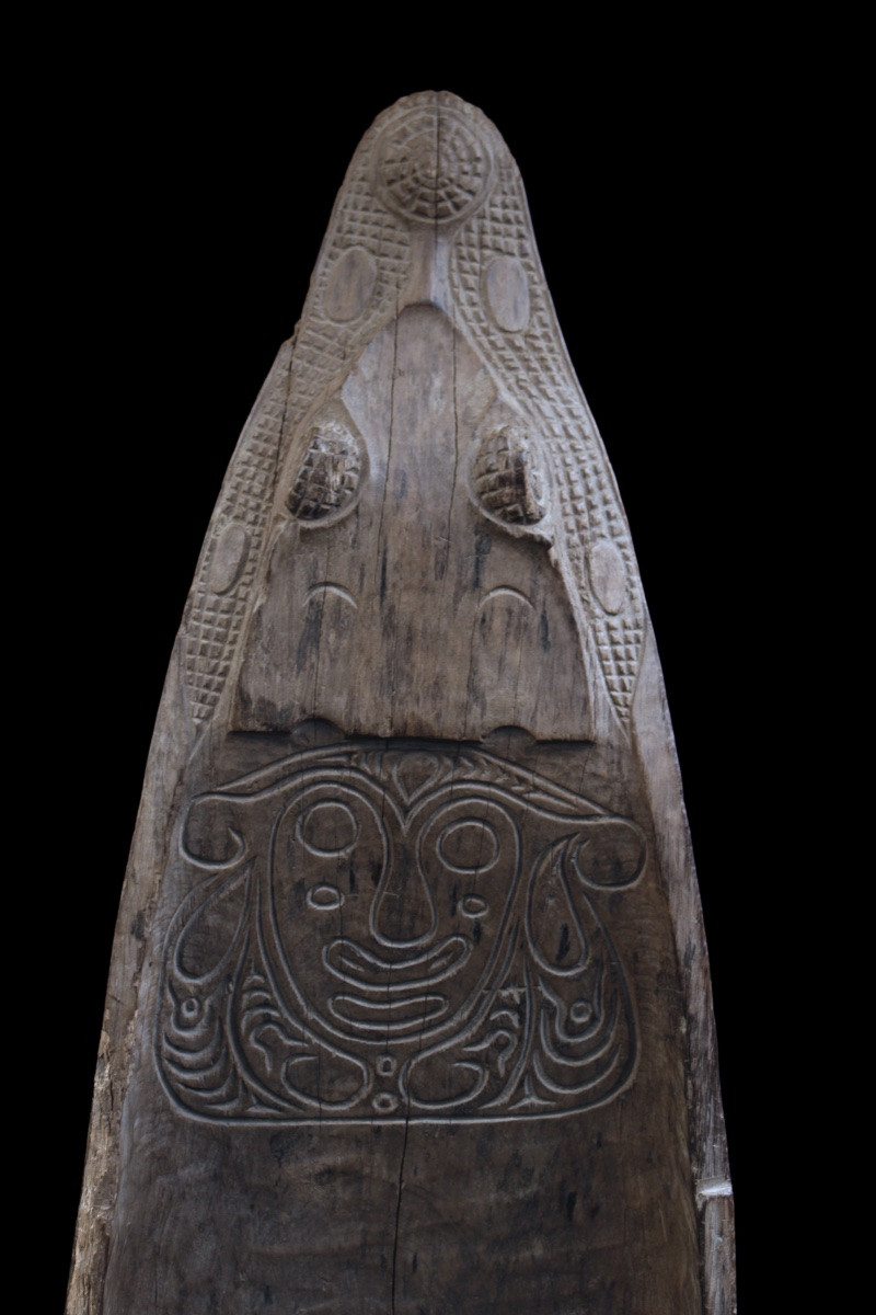 Proue De Pirogue, Papouasie Nouvelle Guinée, Océanie, Art Premier, Art Océanien, 76 cm-photo-1