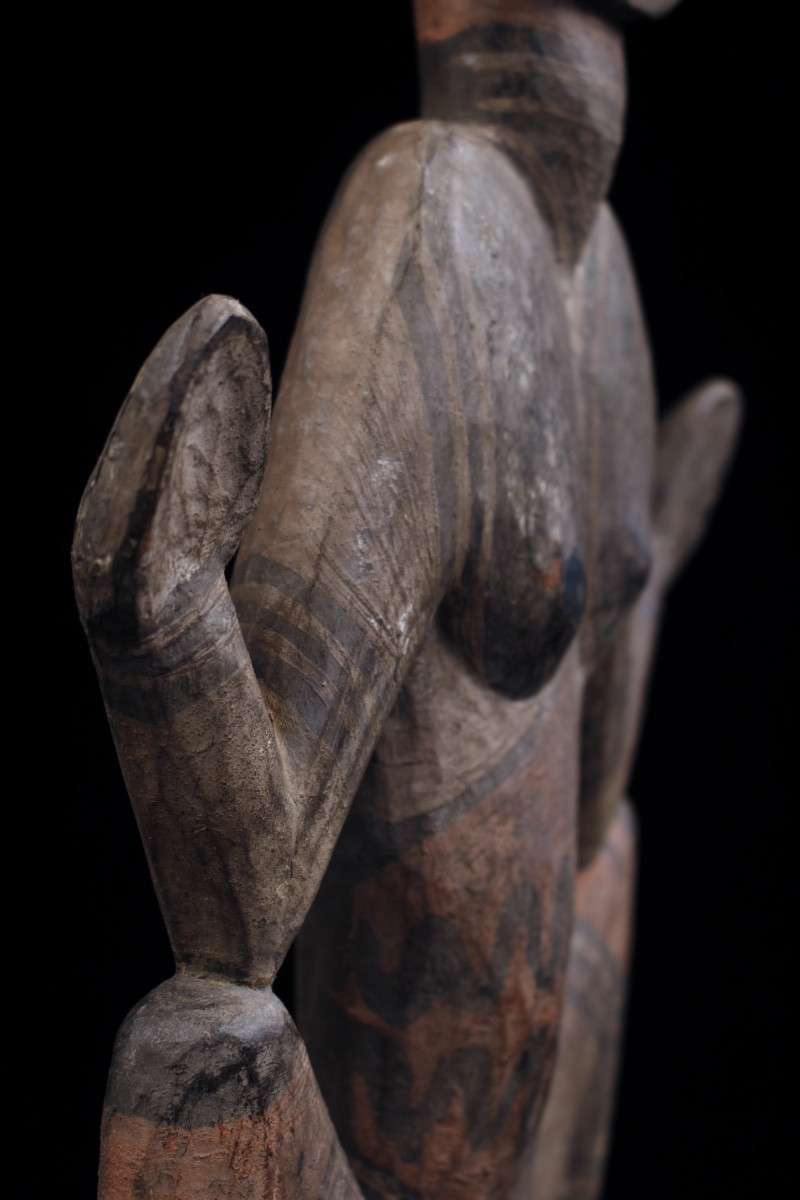 Figure d'Ancêtre, Art Tribal, Art Océanien, Sculpture, Art Du Pacifique, Océanie, 73 cm-photo-6