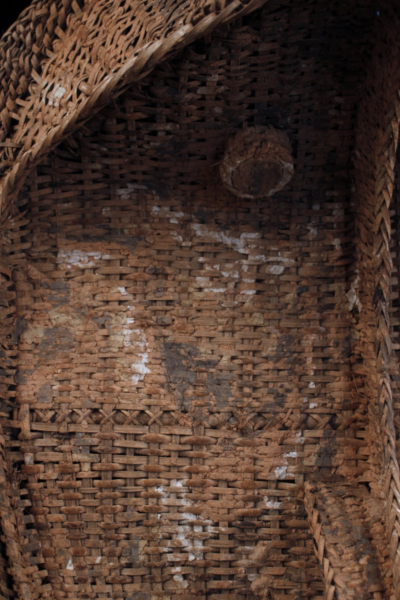 Masque de Pignon, Art Tribal, Papouasie Nouvelle Guinée, Art Océanien, Vannerie, 104 cm-photo-2