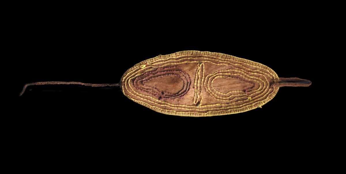 0rnement Frontal, Parure, Art Tribal, Art Océanien, Océanie, Papouasie Nouvelle Guinée, 31 cm-photo-1