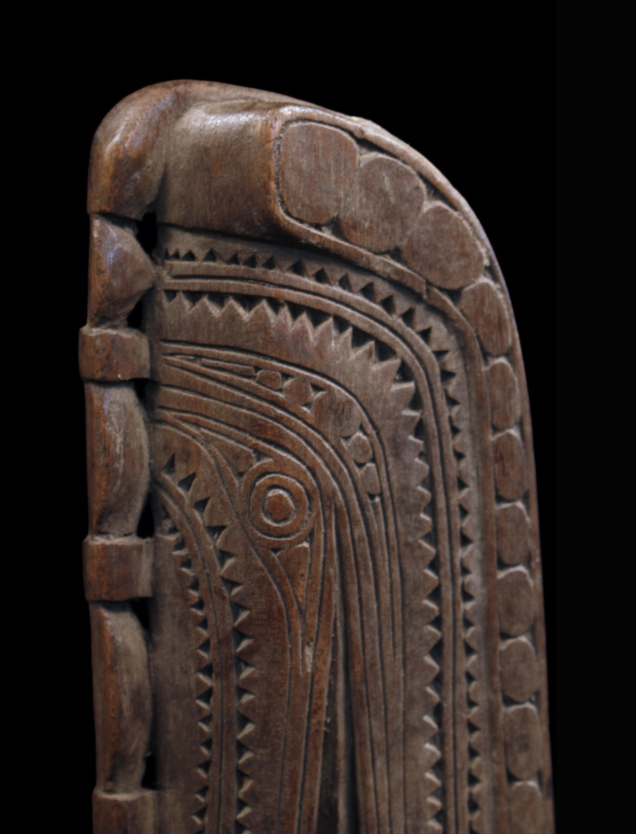 Fragment de pagaie, Fleuve Sépik, Art Premier, Art Océanien, art tribal, Océanie, 59 cm-photo-2
