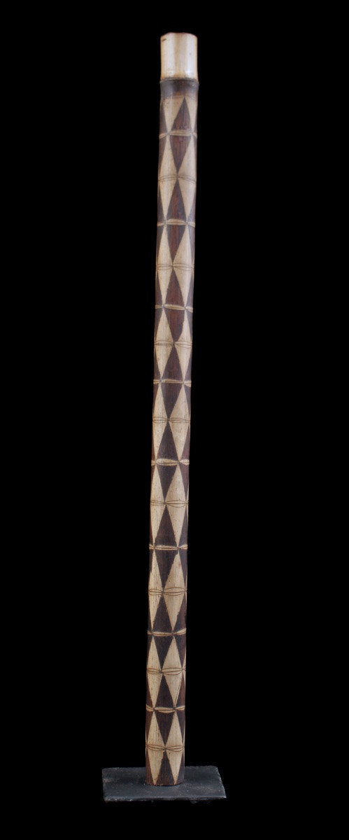 Flûte En Bambou, Instrument Traditionnel, Art Tribal, Art Océanien, Vanuatu, Océanie, 67 cm-photo-1