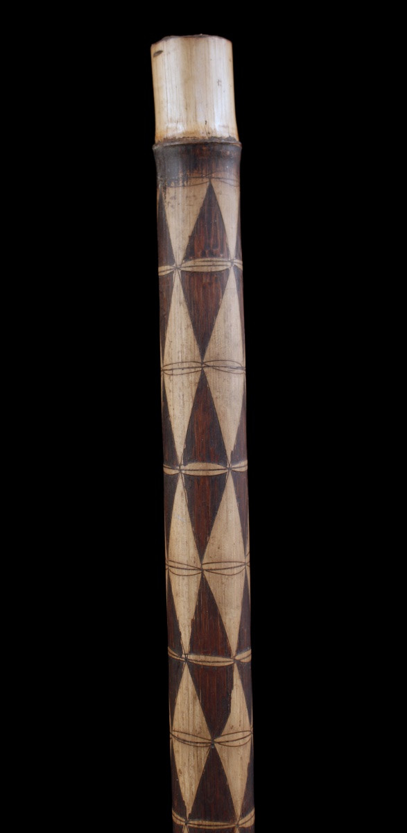 Flûte En Bambou, Instrument Traditionnel, Art Tribal, Art Océanien, Vanuatu, Océanie, 67 cm-photo-2
