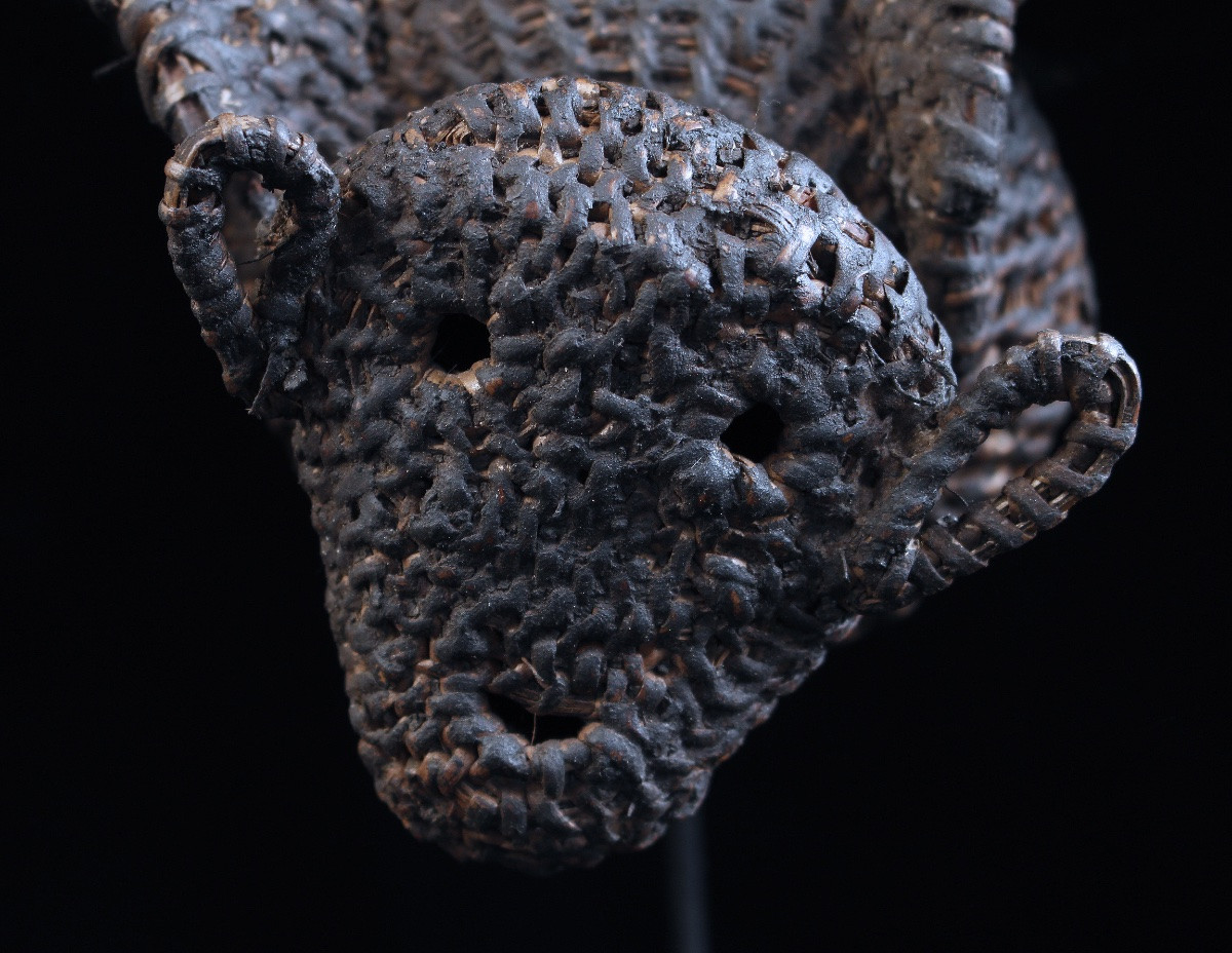 Bat, Tribal Art, Oceanic Art, Papua New Guinea, Oceania, Flying Fox, 49 Cm-photo-2