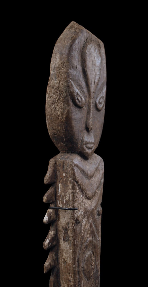 Figure de culte, Papouasie Nouvelle Guinée, Art Océanien, Art Premier, Art Tribal, 80 cm-photo-2