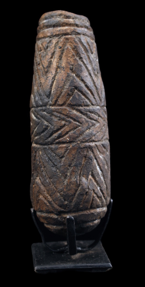 Flûte en Poterie, Art Tribal, Art Océanien, Océanie, Instrument traditionnel, 15 cm-photo-4