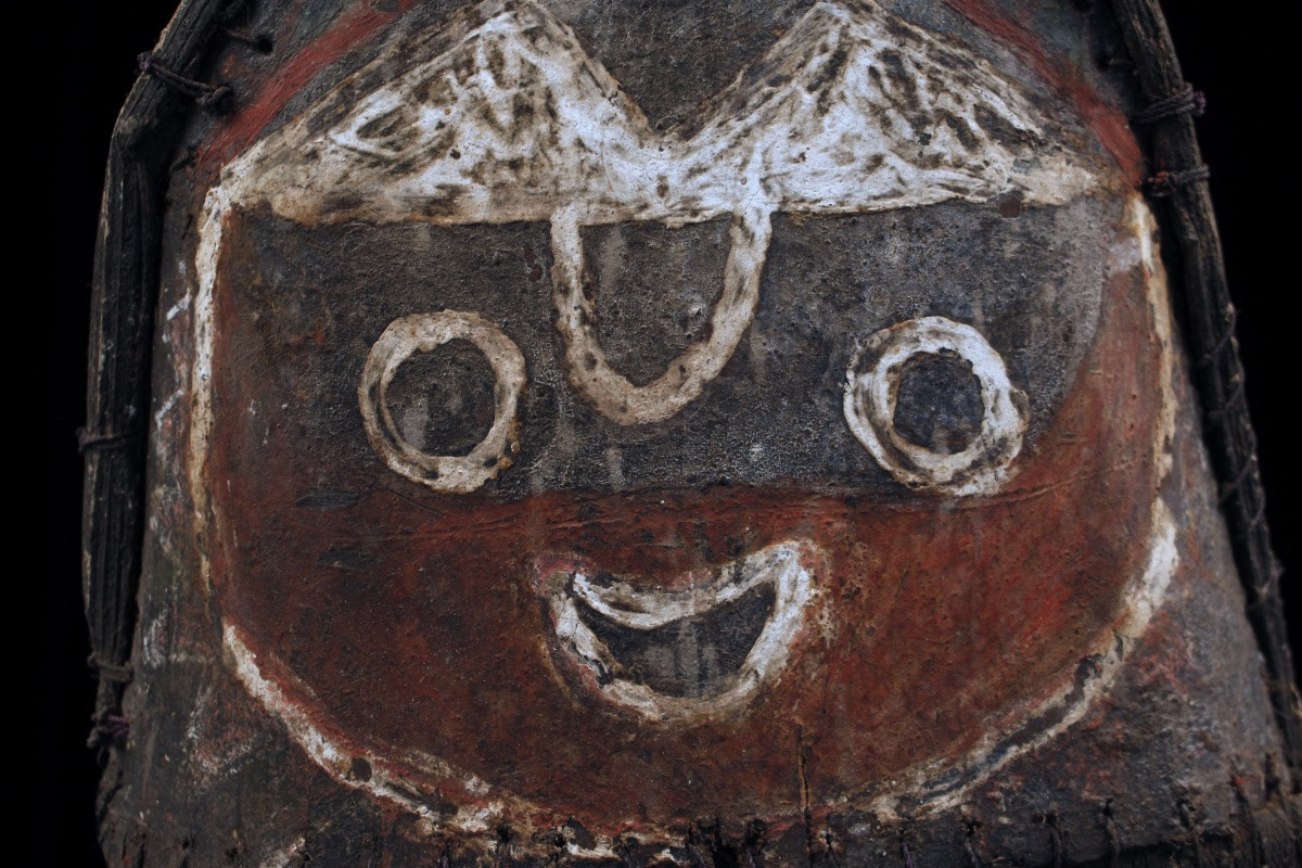 Dance Headdress, Tribal Art, Oceanic Art, Oceania, Traditional Art, Approx. 26 X 27 X 12 Cm-photo-2