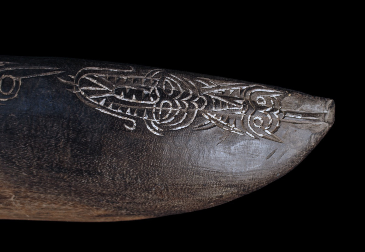 Plat Siassi, Art Océanien, Art Tribal, Papouasie Nouvelle Guinée, Art Du Pacifique, 74 cm-photo-3