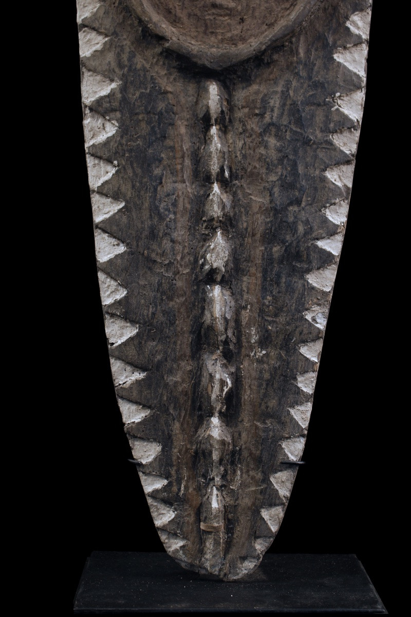 Figure de culte Minja, Papouasie Nouvelle Guinée, Art Océanien, Art Premier, Art Tribal, 89 cm-photo-3