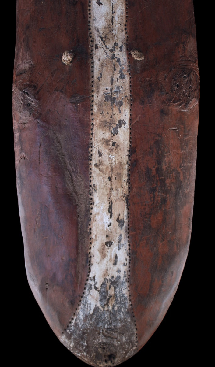 Bouclier, Papouasie Nouvelle Guinée, Océanie, Art Premier, Art Océanien, Art Tribal, 110 cm-photo-3